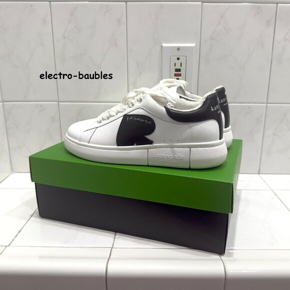 KATE SPADE "Charli" Nappa Lace Up Sneakers Sz 8.5B - Worn 1x - Picture 4 of 13